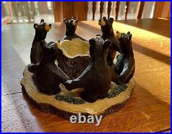 Circle Of Bears Big Sky Carvers BearFoots tea light holder