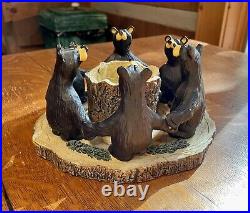 Circle Of Bears Big Sky Carvers BearFoots tea light holder