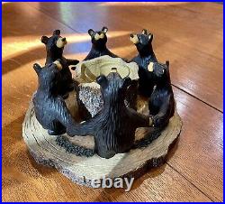 Circle Of Bears Big Sky Carvers BearFoots tea light holder