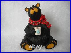 Cocoa Bear Big Sky Carvers Montana Fleming NIB Ceramic Collector Figurine with Mug
