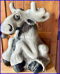 Collectible Phyllis Driscoll Big Sky Carvers Bearfoots Tabletop Moose Cookie Jar