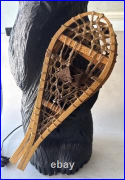 Colorado Carving Company Wood Bear Carved Statue Table Lamp 36 By Dale Traut