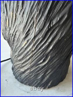 Colorado Carving Company Wood Bear Carved Statue Table Lamp 36 By Dale Traut