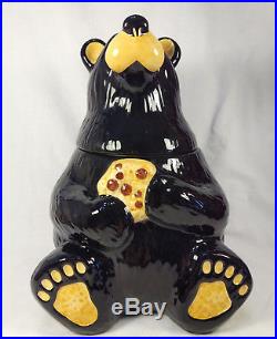 Cookie Jar Black Bear Big Sky Carvers Bear Foots by Jeff Fleming 11.5 H Ceramic