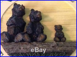 Cute Big Sky Carvers 17 Dia Welcome To Our Home withBears Sign Wall PlaquewithCOA
