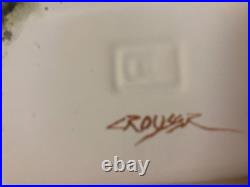 Dean Crouser Bear Plates Big Sky Carvers 7 in Square Signed Set of 4