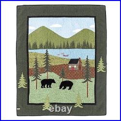 Donna Sharp's Bear Lake Throw Sky Blue, Sage 50 x 60