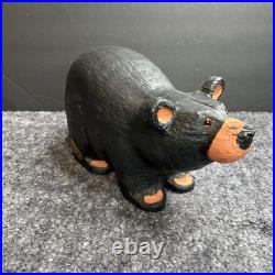EUC Rare Jeff Fleming Signed Big Sky Carvers Black Bear 13 Wood Carving Art