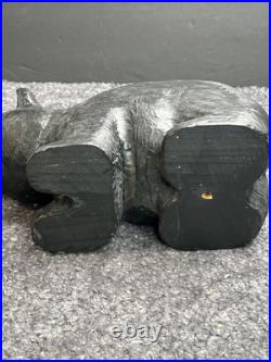 EUC Rare Jeff Fleming Signed Big Sky Carvers Black Bear 13 Wood Carving Art