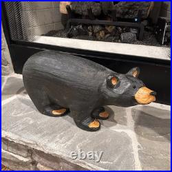 EUC Rare Jeff Fleming Signed Big Sky Carvers Black Bear 19 1/2 Wood Carving Art EUC Rare Jeff Fleming Signed Big Sky Carvers Black Bear 19 1/2 Wood Carving Art