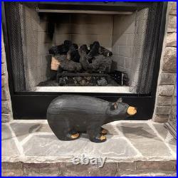 EUC Rare Jeff Fleming Signed Big Sky Carvers Black Bear 19 1/2 Wood Carving Art EUC Rare Jeff Fleming Signed Big Sky Carvers Black Bear 19 1/2 Wood Carving Art