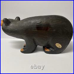 EUC Rare Jeff Fleming Signed Big Sky Carvers Black Bear 19 1/2 Wood Carving Art EUC Rare Jeff Fleming Signed Big Sky Carvers Black Bear 19 1/2 Wood Carving Art