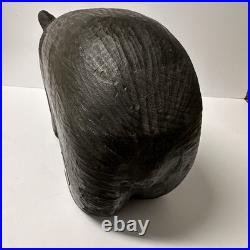 EUC Rare Jeff Fleming Signed Big Sky Carvers Black Bear 19 1/2 Wood Carving Art