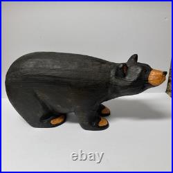 EUC Rare Jeff Fleming Signed Big Sky Carvers Black Bear 19 1/2 Wood Carving Art EUC Rare Jeff Fleming Signed Big Sky Carvers Black Bear 19 1/2 Wood Carving Art