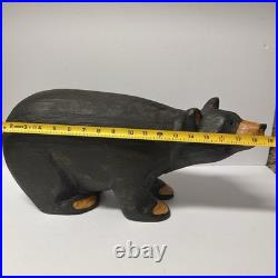 EUC Rare Jeff Fleming Signed Big Sky Carvers Black Bear 19 1/2 Wood Carving Art EUC Rare Jeff Fleming Signed Big Sky Carvers Black Bear 19 1/2 Wood Carving Art