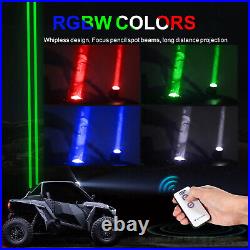 For Can-Am Maverick X3 WHIPLESS LASER RGB LED Whip Lights Pods Remote Sky Tracer