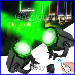 For Can-Am Maverick X3 WHIPLESS LASER RGB LED Whip Lights Pods Remote Sky Tracer