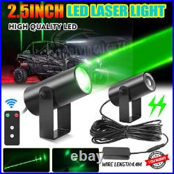 For Polaris Ranger 1000 XP UTV 2PC Laser Whip Light Kit Sky Tracer Spot Pods 12V