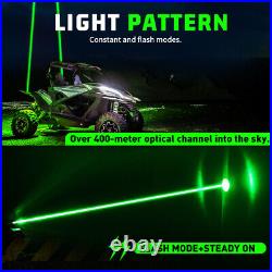 For Polaris Ranger 1000 XP UTV 2PC Laser Whip Light Kit Sky Tracer Spot Pods 12V