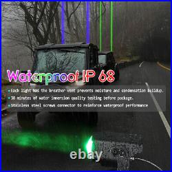 For Polaris Ranger 1000 XP UTV RGB Laser Whip Light Kit Sky Tracer Spot Pods 12V