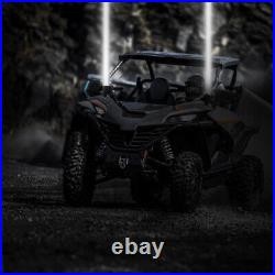 For Polaris Ranger XP Sky Tracer Spot Beam 2x RGBW Laser Whip Light Pods Offroad For Polaris Ranger XP Sky Tracer Spot Beam 2x RGBW Laser Whip Light Pods Offroad