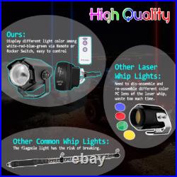 For Polaris Ranger XP Sky Tracer Spot Beam 2x RGBW Laser Whip Light Pods Offroad For Polaris Ranger XP Sky Tracer Spot Beam 2x RGBW Laser Whip Light Pods Offroad