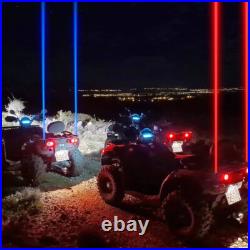 For Polaris Ranger XP Sky Tracer Spot Beam 2x RGBW Laser Whip Light Pods Offroad For Polaris Ranger XP Sky Tracer Spot Beam 2x RGBW Laser Whip Light Pods Offroad