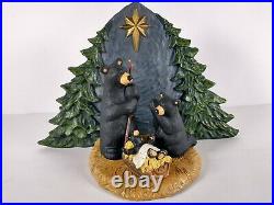 Forest Nativity Bear Family Big Sky Carvers 12 Figurine Bearfoots Jeff Fleming