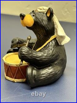 HTF Bearfoots Beartivity III Nativity 4pc Set 50479 Jeff Fleming Big Sky Carvers