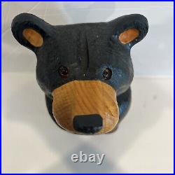 Hand Carved Wooden Black Bear Big Sky Bears by Jeff Fleming Montana USA (Peety) Hand Carved Wooden Black Bear Big Sky Bears by Jeff Fleming Montana USA (Peety)