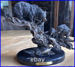 Home Schooled Bear Family By Marc Pierce, Signature Collection. Big Sky Carver