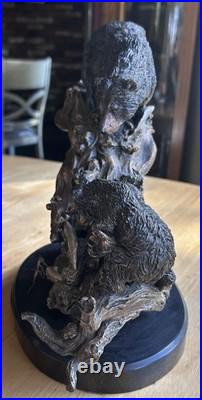 Home Schooled Bear Family By Marc Pierce, Signature Collection. Big Sky Carver