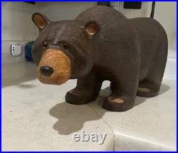 Huge 19 Solid Wood Hand Carved Bear Big Sky Carvers Jeff Fleming Sculpture