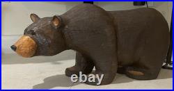 Huge 19 Solid Wood Hand Carved Bear Big Sky Carvers Jeff Fleming Sculpture