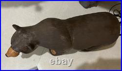 Huge 19 Solid Wood Hand Carved Bear Big Sky Carvers Jeff Fleming Sculpture