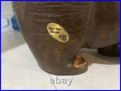 Huge 19 Solid Wood Hand Carved Bear Big Sky Carvers Jeff Fleming Sculpture