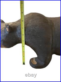 Huge 19 Solid Wood Hand Carved Bear Big Sky Carvers Jeff Fleming Sculpture