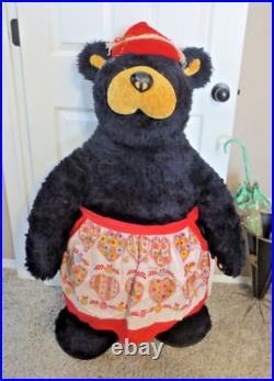 Huge Big Sky Carvers Beareggts Bears Vintage Plush Black Bear 42 tall Huge Big Sky Carvers Beareggts Bears Vintage Plush Black Bear 42 tall