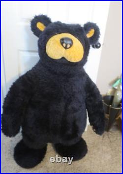 Huge Big Sky Carvers Beareggts Bears Vintage Plush Black Bear 42 tall Huge Big Sky Carvers Beareggts Bears Vintage Plush Black Bear 42 tall