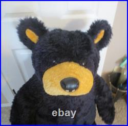 Huge Big Sky Carvers Beareggts Bears Vintage Plush Black Bear 42 tall Huge Big Sky Carvers Beareggts Bears Vintage Plush Black Bear 42 tall