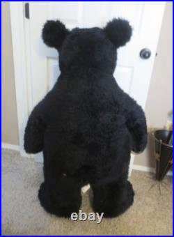 Huge Big Sky Carvers Beareggts Bears Vintage Plush Black Bear 42 tall Huge Big Sky Carvers Beareggts Bears Vintage Plush Black Bear 42 tall