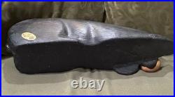 JEFF FLEMING WOOD BIG SKY CARVERS BONNIE WOODEN BEAR CARVING 20 x 7 JEFF FLEMING WOOD BIG SKY CARVERS BONNIE WOODEN BEAR CARVING 20 x 7