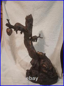 J. M. Fleming Big Sky Carvers Sculpture Bears Cubs Honey 17.5