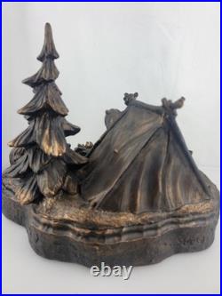 J. M Fleming Big Sky Carvers Sculpture The Tresspassers Bears Tent Trees Art HTF J. M Fleming Big Sky Carvers Sculpture The Tresspassers Bears Tent Trees Art HTF