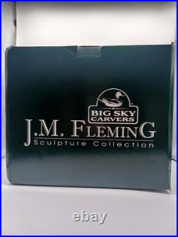 J. M Fleming Big Sky Carvers Sculpture The Tresspassers Bears Tent Trees Art HTF