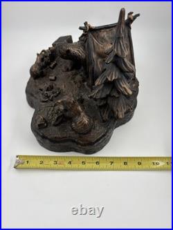 J. M. Fleming Sculpture Collection The Trespassers 2010. Big Sky Carvers