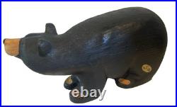 Jeff Fleming BLEAR Wood Carving by Big Sky Carvers with Metal with Metal Tag