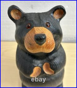 Jeff Fleming Bear Solid Wood Carving BIG SKY CARVERS 13 BAREFOOT BEAR Decor