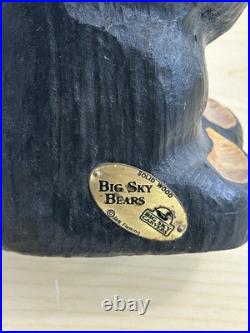 Jeff Fleming Bear Solid Wood Carving BIG SKY CARVERS 13 BAREFOOT BEAR Decor