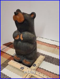 Jeff Fleming Bear Solid Wood Carving BIG SKY CARVERS 13 BAREFOOT BEAR Petey